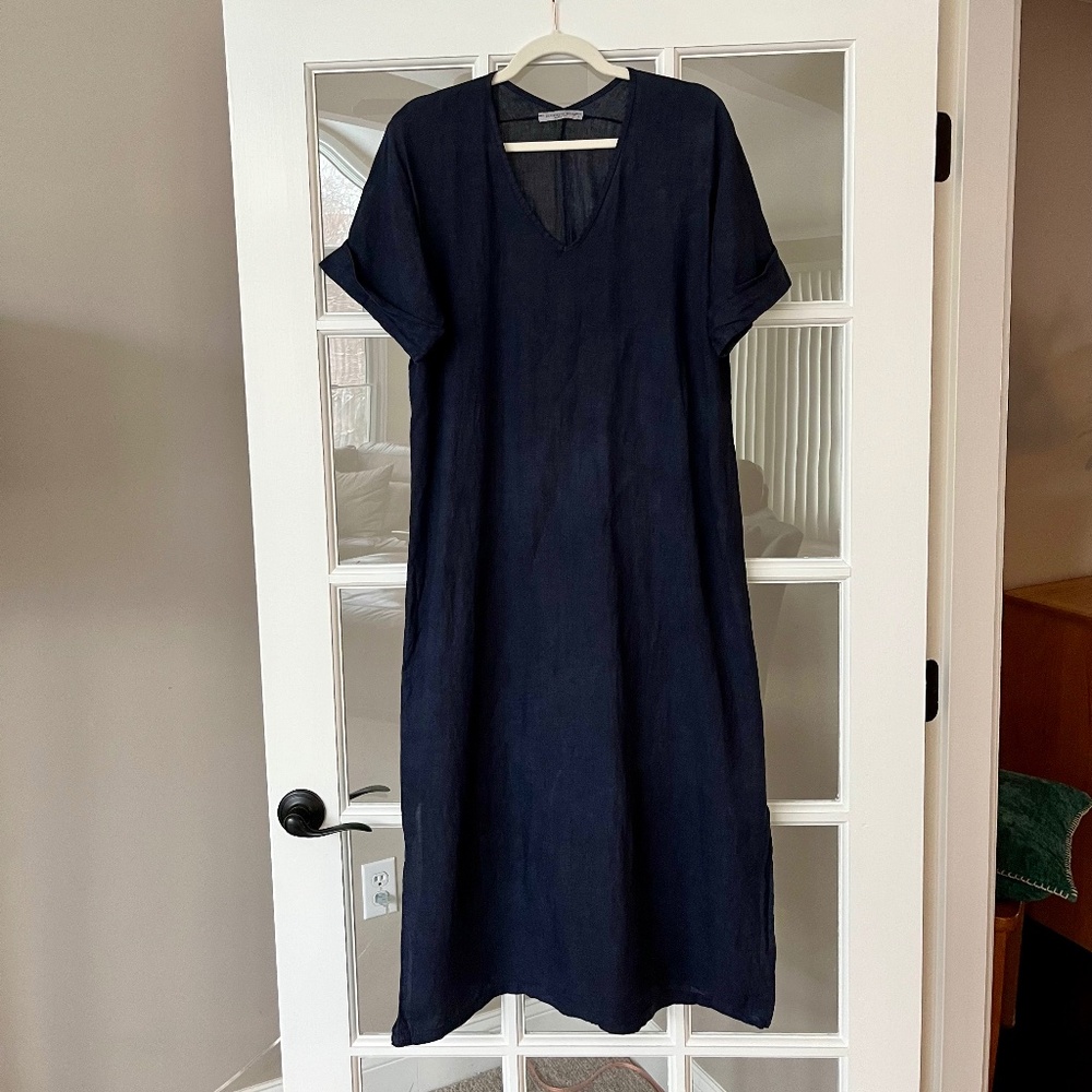 Francesca Bettini linen maxi dress
